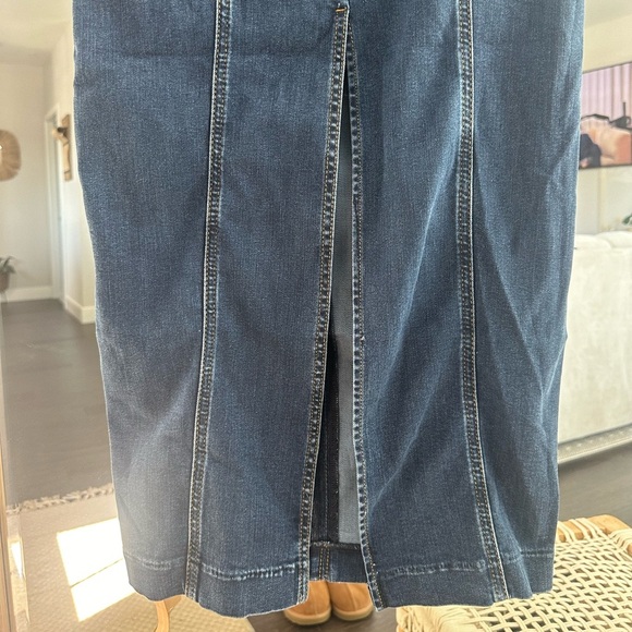 Reformation Anais Strapless Denim Midi Dress - Picture 10 of 10